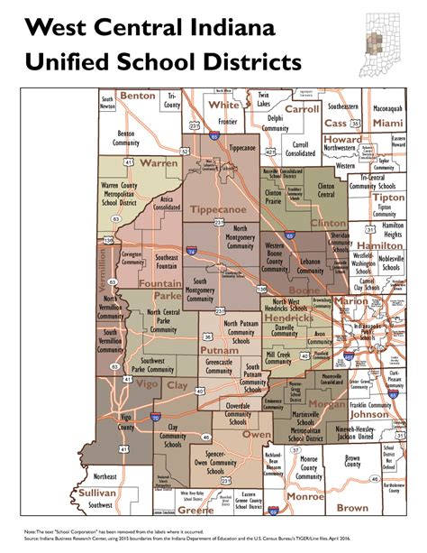 Unified School District Boundary Maps: STATS Indiana