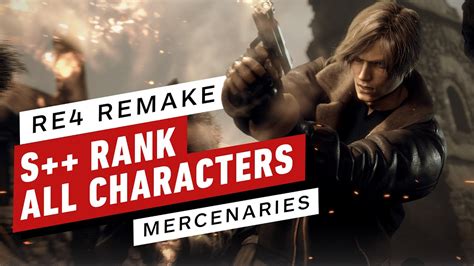 Resident Evil 4 Remake: All Mercenaries Characters S++ Rank Gameplay ...