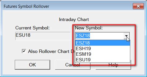 * Changing to a New Futures Contract Month (Rollover)* - Sierra Chart