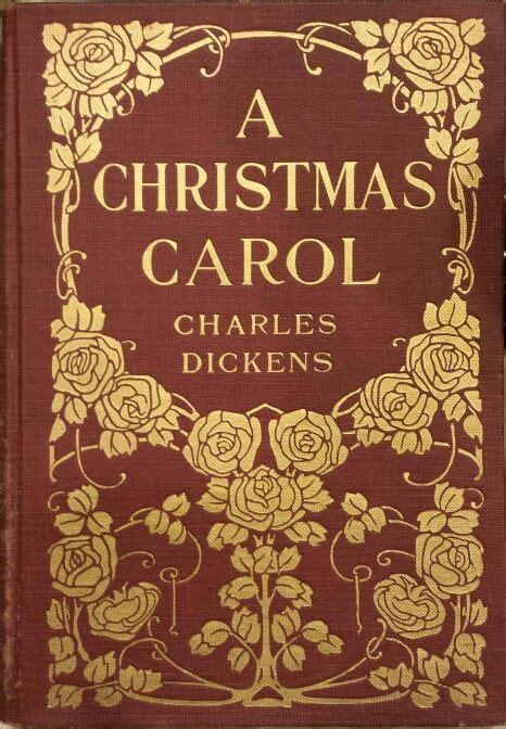 Pretty Art Nouveau book cover. | Vintage book covers, Book cover art, Christmas carol book