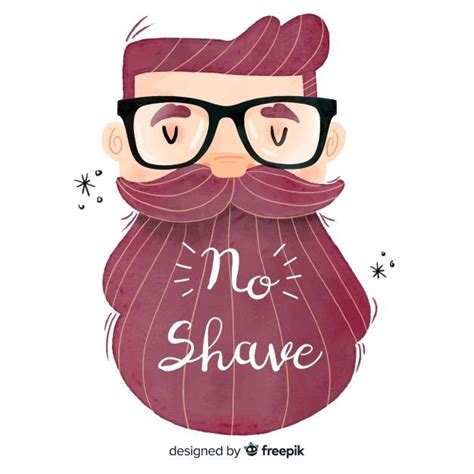 Movember awareness background | Free Vector | Hipster illustration, Beard illustration ...