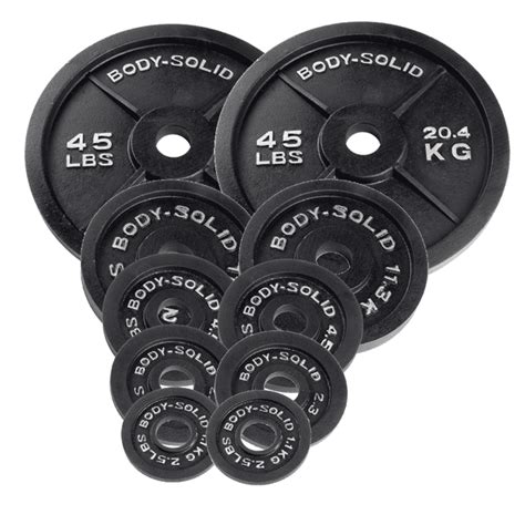 Body Solid - 175 lb Olympic Plates Weight Set - Walmart.com - Walmart.com