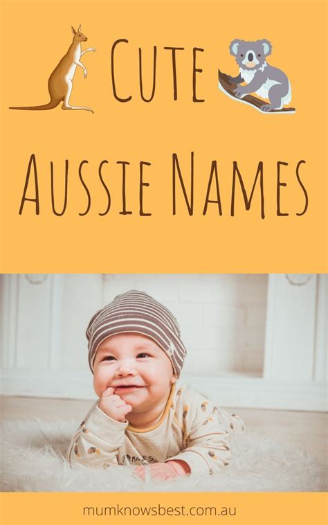 Cute Aussie names - true blue Australian names for your new baby. Strong Baby Names, Rare Baby ...
