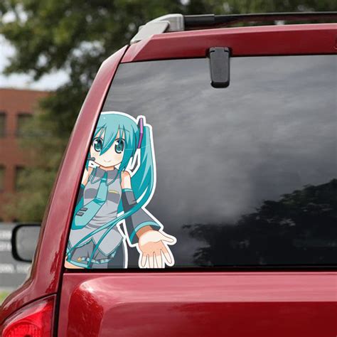 Hatsune Miku Decal For Car, Hatsune Miku Sticker, Anime Car - Inspire ...