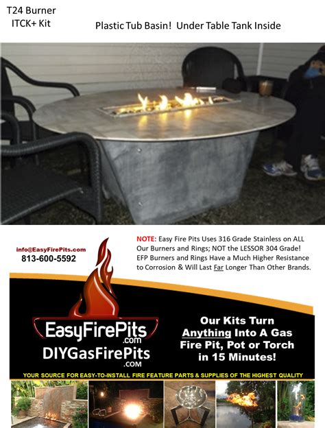 「How to Build Your Own DIY Gas Fire Pit, Fire Table Diagrams」おしゃれまとめの人気 ...