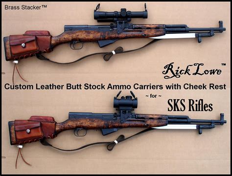 Brass Stacker™ RLO Custom Leather SKS Ammo Carriers - Brass Stacker