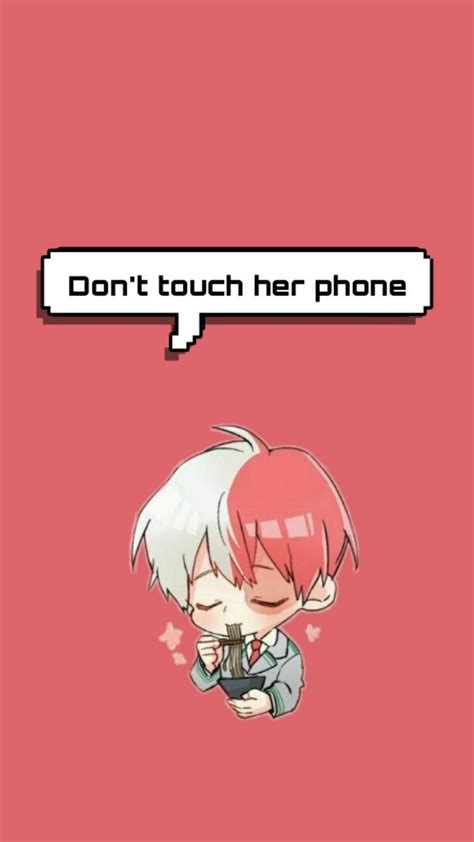 Lockscreen Mha Dont Touch My Phone Wallpaper / On the live wallpaper section it just says set ...