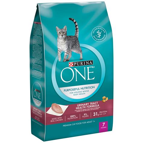 Purina ONE Urinary Tract Health Formula Adult Premium Cat Food 7 lb. Bag