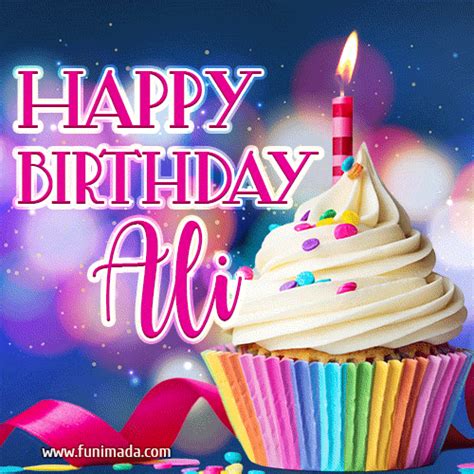 Happy Birthday Ali - Lovely Animated GIF | Funimada.com