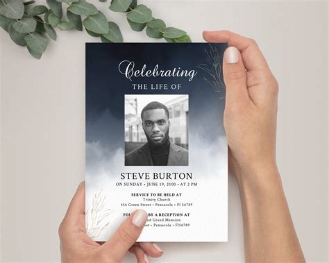 Printable Funeral Announcements