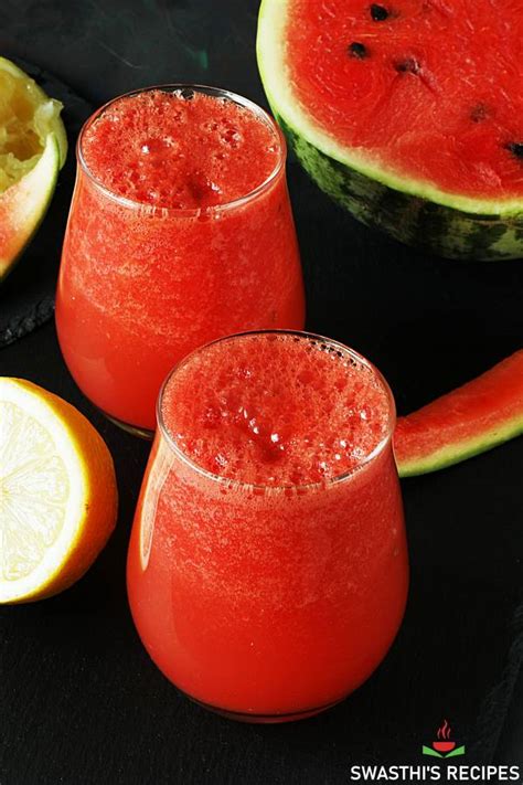 Watermelon juice recipe - Swasthi's Recipes