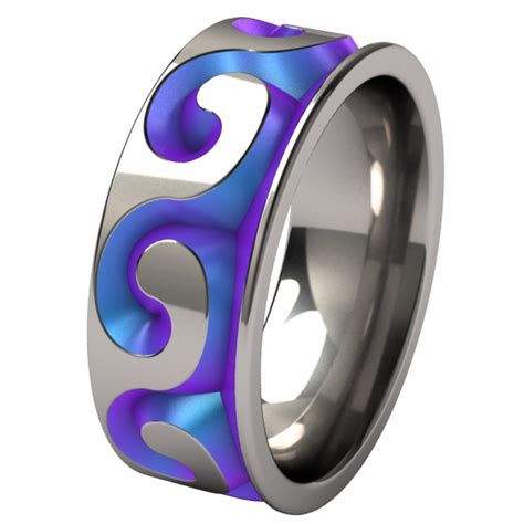 Neptune Colored | Titanium Rings