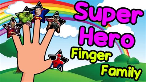 Super Hero Finger Family | Super Hero Daddy Finger | Finger Family Collection | Nursery Rhymes ...