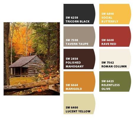 Image result for rustic warm cabin color palette | Cabin exterior colors, Cabin paint colors ...