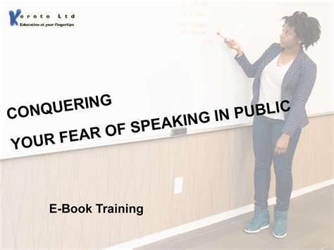 Conquering Your Fear of Speaking in Public e-Book CPD £7.99 | Public ...