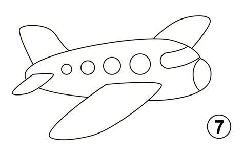 How to Draw an Airplane in 7 Easy Steps (for Kids) - VerbNow