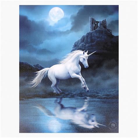 MOONLIGHT UNICORN CANVAS ART