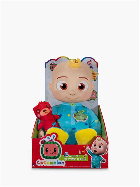 Bring Cocomelon nursery rhymes to life with the J.J Bedtime Plush doll! This adorable and soft ...