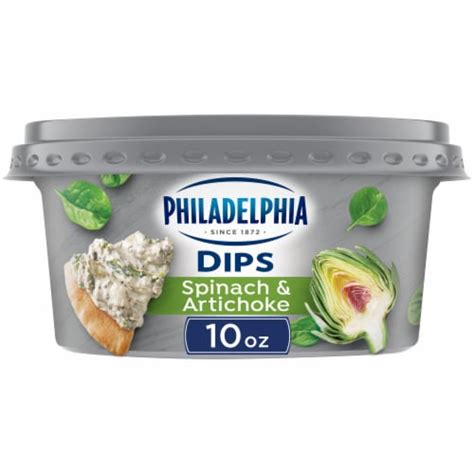 Philadelphia Dips Spinach & Artichoke Cream Cheese Dip, 10 oz - Ralphs