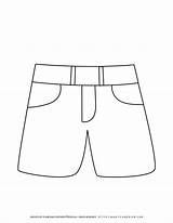 Shorts Coloring Pages sketch template
