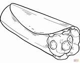 Burrito coloring Page  Free Printable Coloring Pages sketch template