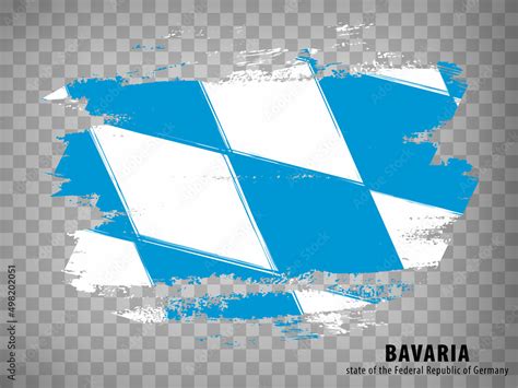 Flag of Bavaria from brush strokes. Federal Republic of Germany. Flag ...