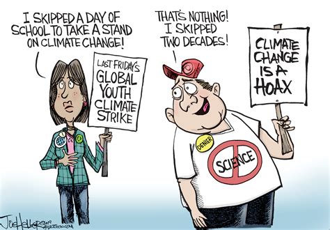 Political Cartoon U.S. climate change protest deniers | The Week