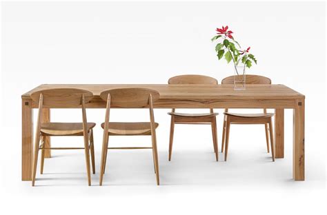 Blackbutt table with straight legs Architecture Collage, Dining Bench, Dining Tables ...