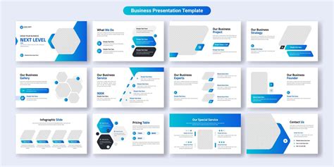 Creative business presentation slides template design. Use for modern presentation background ...