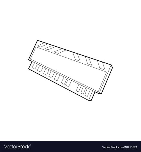 Dvd ram module for the personal computer icon Vector Image