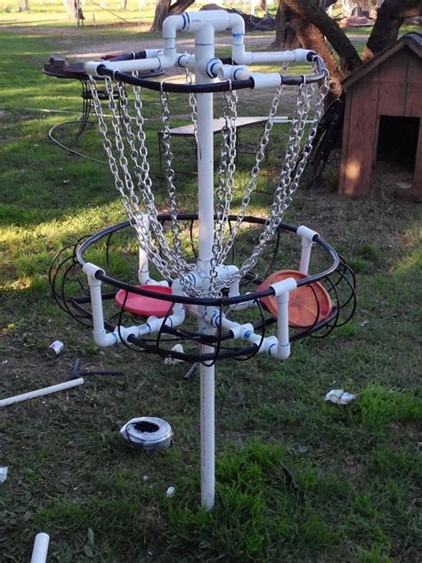 Homemade disc golf basket | Golf, Agendas