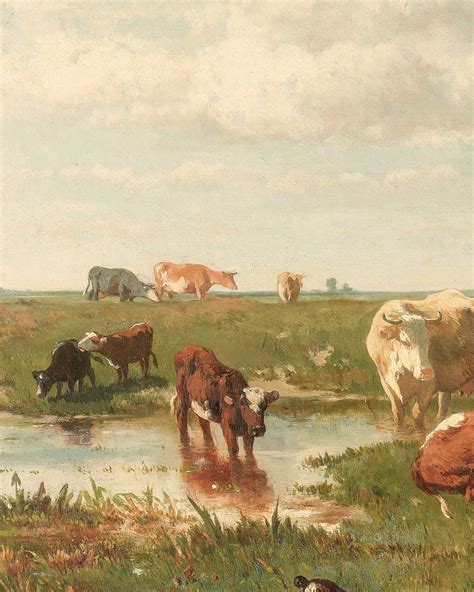 Cow Painting Antique Cow Print Vintage Cow Print Oil - Etsy