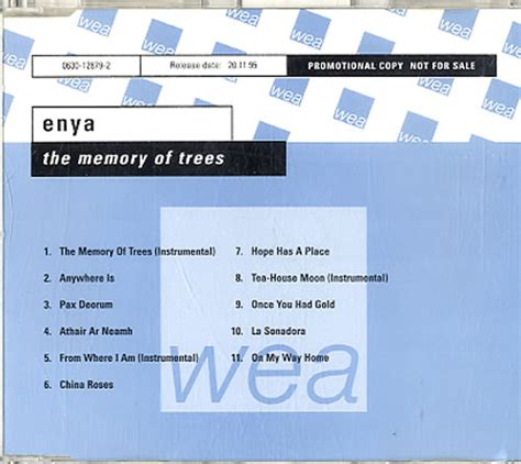 Enya The Memory Of Trees Records, LPs, Vinyl and CDs - MusicStack