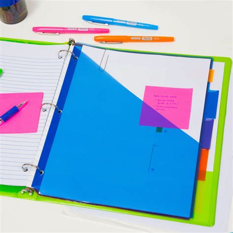 BAZIC Pockets Dividers w/ 5-Insertable Color Tabs Bazic Products