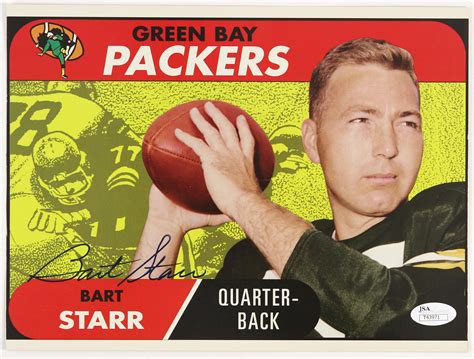 Lot Detail - 1968 Bart Starr Green Bay Packers Signed Topps Jumbo Trading Card (*JSA*/Topps COA)