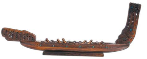 1m Long Maori Waka War Canoe - new, zealand, waka, canoe, carved, long, maori, ... | Maori ...