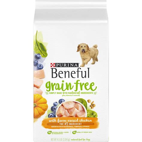 Purina Beneful Grain Free, Natural Dry Dog Food, Grain Free With Real ...