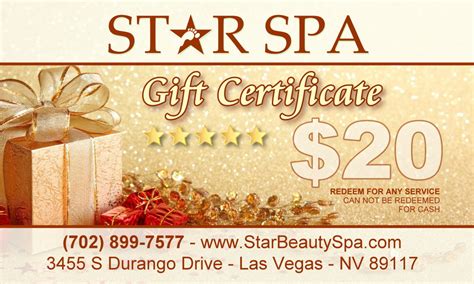 5 Pack $20 Gift Cards + 1 FREE – Star Foot Spa – Las Vegas largest Foot Spa Center