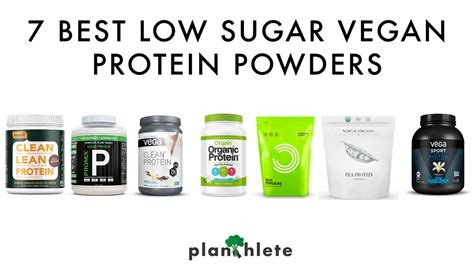 7 best low sugar/sugar-free vegan protein powders - Planthlete