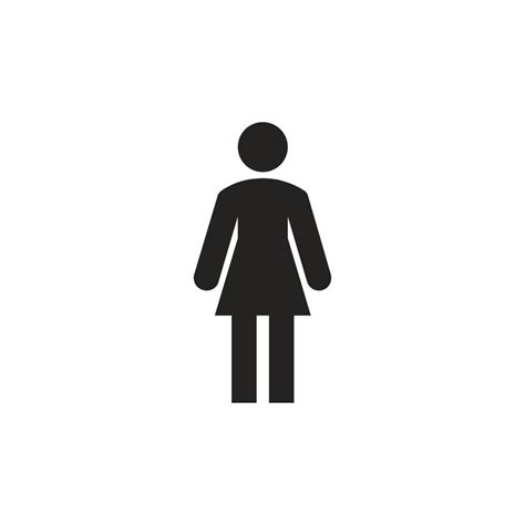 toilet icon illustration for women, female users, vector design ...