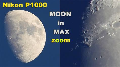 Tour of the Moon with Nikon Coolpix P1000 (just like telescope ...