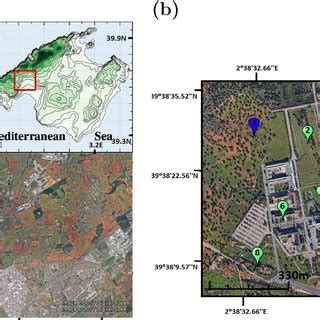 (a) Location of the campus of the University of the Balearic Islands ...