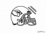 Arizona Cardinals NFL Helmet  Coloring Pages For Kids sketch template