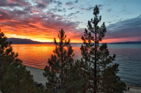 20140710 Sunset - Lake Tahoe - Nevada / California Photograph by Bruce Friedman