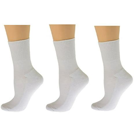 Sierra Socks - Womens Diabetic Socks Cotton Ankle Seamless Toe Cushioned Sole Solid Colors (9-11 ...