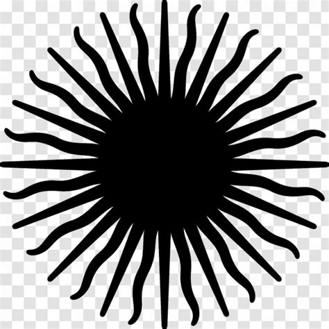 Inca Empire Symbol Talisman Peru Sun Of May - Black And White ...