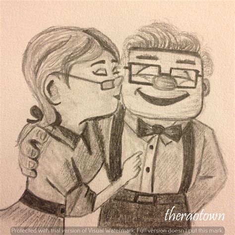 Carl And Ellie Sketch at PaintingValley.com | Explore collection of ...