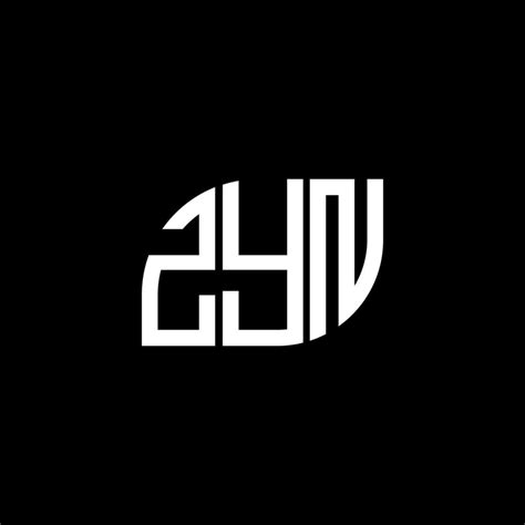 ZYN letter logo design on black background. ZYN creative initials ...