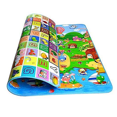 Sunisery Foldable Baby Animal Alphabet Play Mat Double Sided Soft Foam ...