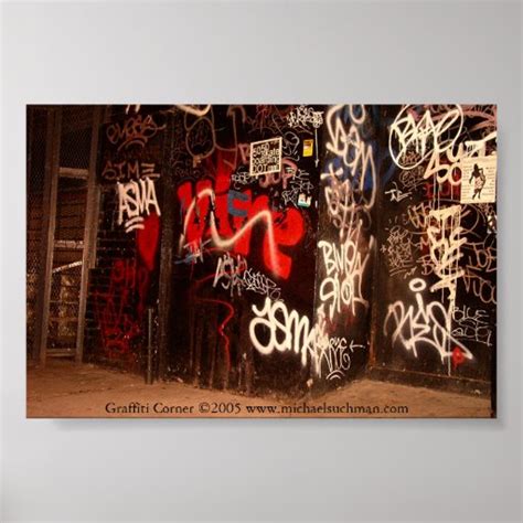 Graffiti Corner Poster | Zazzle